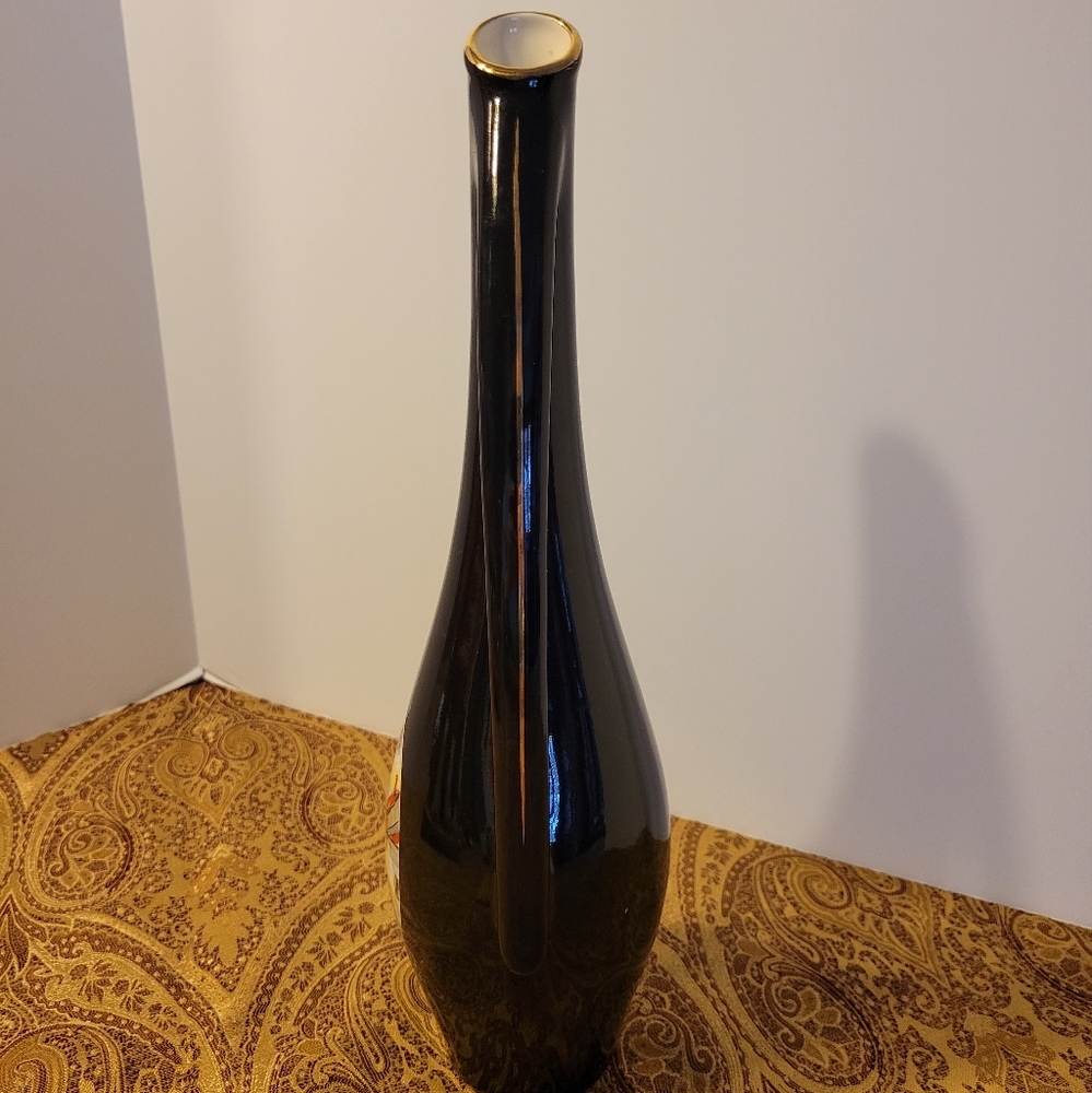 Vintage Romanian Hand-painted Decanter - Picture 5 of 10